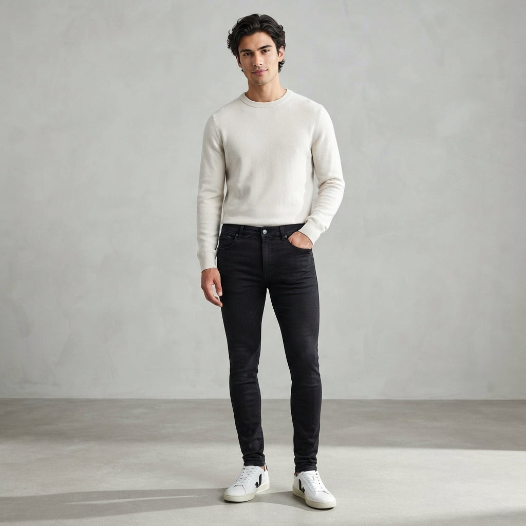 Men’s Skinny Stretch Jeans – Slim Fit Comfort