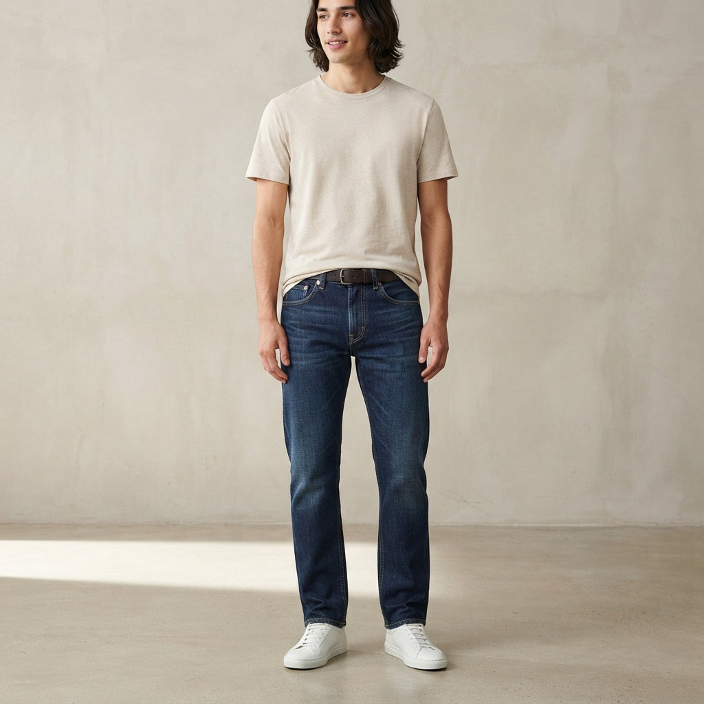 Men’s Straight Leg Jeans – Classic Denim Fit