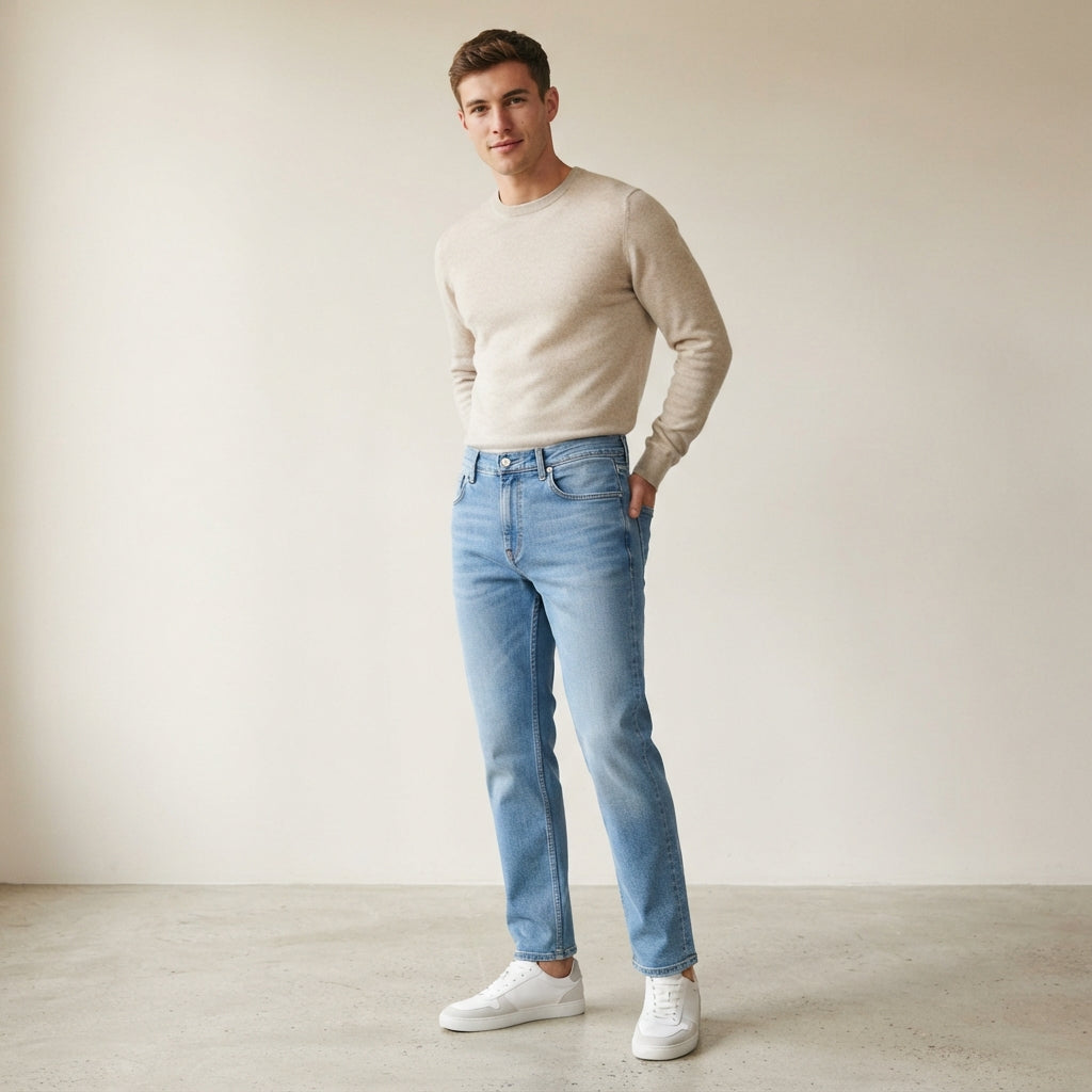 Men’s Straight Leg Jeans – Classic Denim Fit