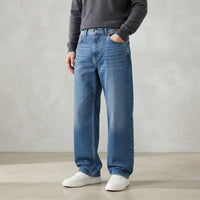 Men’s Baggy Wide Leg Jeans – Relaxed Streetwear Fit