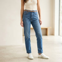 Women’s High-Waisted Straight Leg Jeans – Premium Everyday Denim