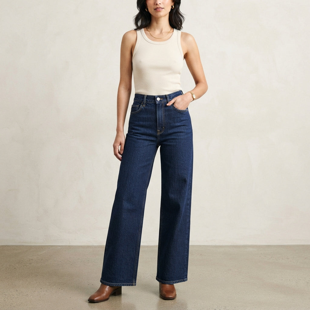 Women’s Wide Leg Jeans – Relaxed Contemporary Fit