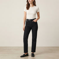 Women’s High-Waisted Straight Leg Jeans – Premium Everyday Denim